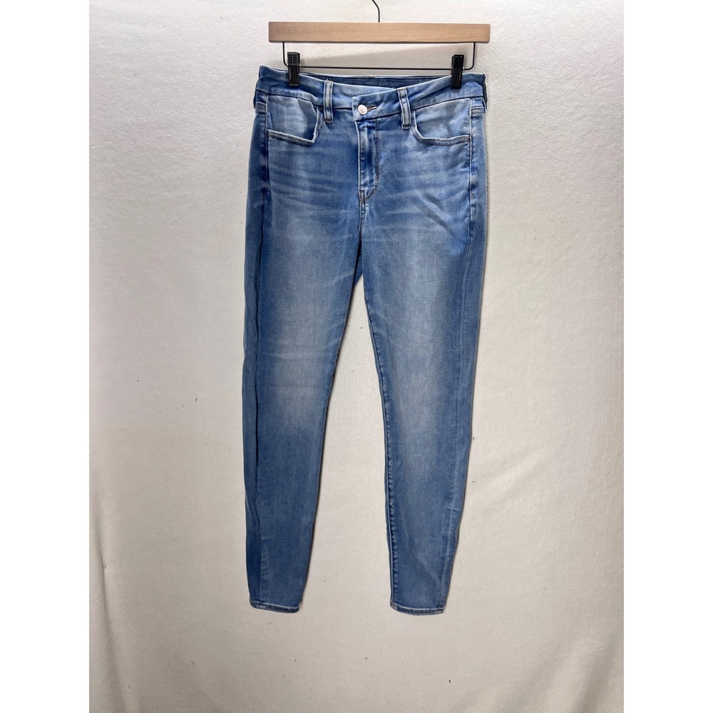 American Eagle Curvy High-Rise Jegging Womens 6 Long Blue AE Forever Soft 3420